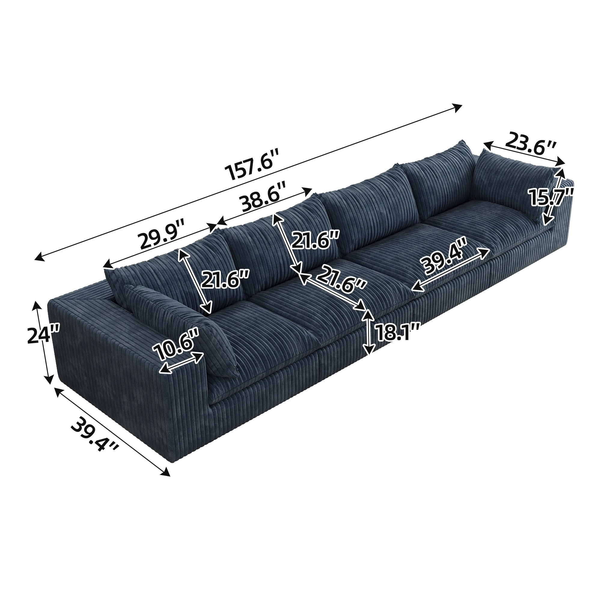 JIYI Boneless Sofa Cloud Style Vacuum Compressed Sofa Set For Modern Living Rooms