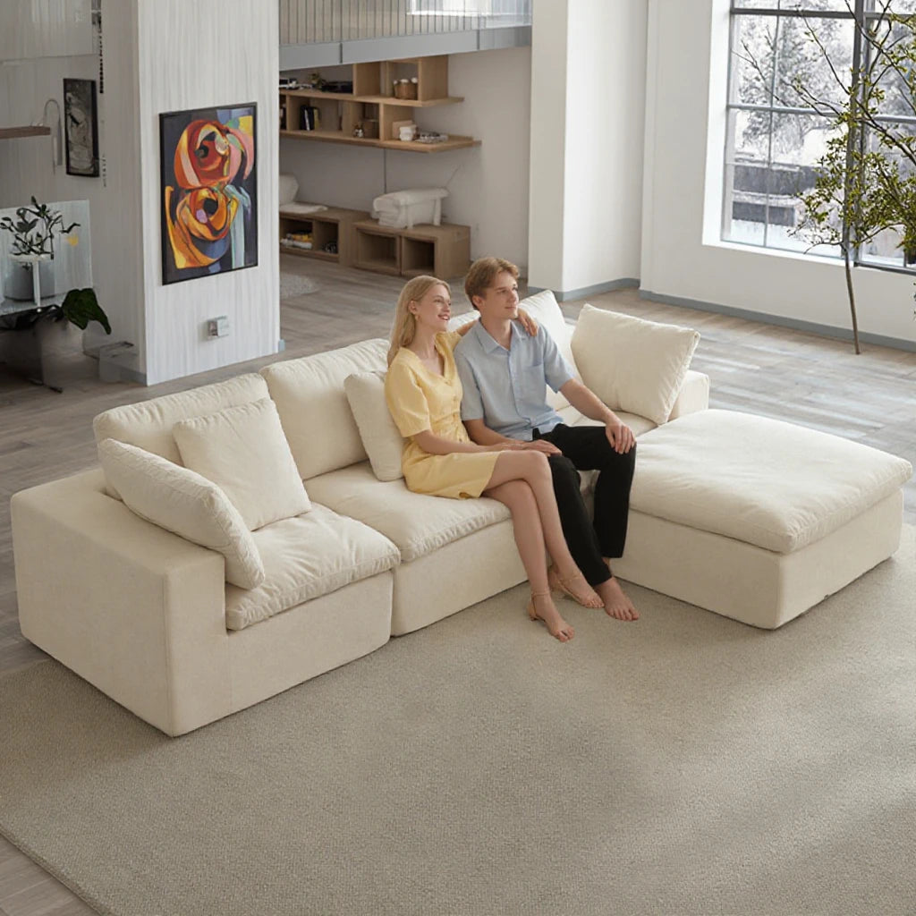 Sponge Corner L Shape Compressed Sofa Design Modern Wholesale Fabric Compressed Sofa Canape Vacuum Foam Package Compression Sofa