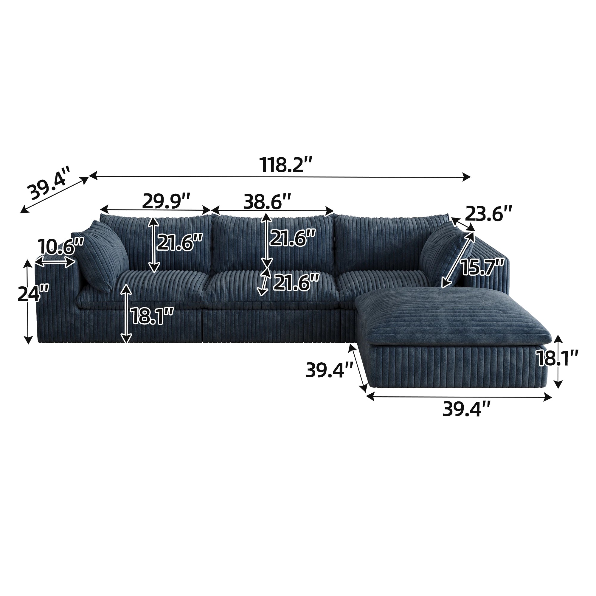 JIYI Boneless Sofa Cloud Style Vacuum Compressed Sofa Set For Modern Living Rooms