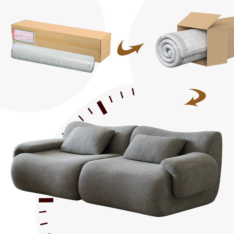 Foam Sponge in Box Compressed Sofa Modular Vacuum Living Room Compressed Sofa Design Modern Luxury Sectional Compressed Sofa