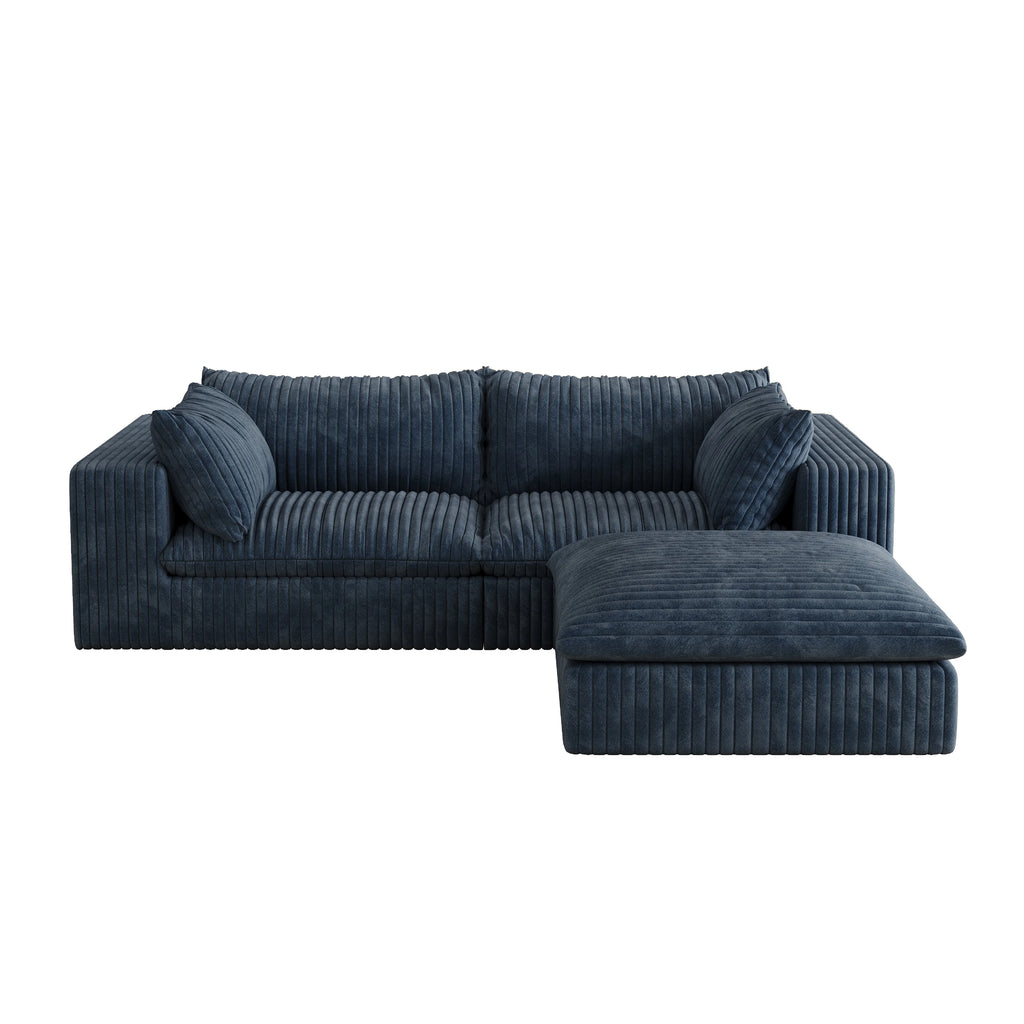 JIYI Boneless Sofa Cloud Style Vacuum Compressed Sofa Set For Modern Living Rooms