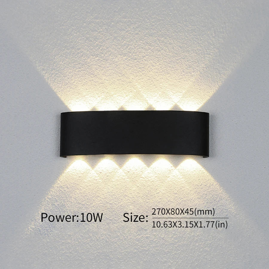 LED Wall Lamp Outdoor Waterproof IP66 Interior Wall Light 2W 4W 6W 8W 10W minimalist creative bedroom bedside lamp