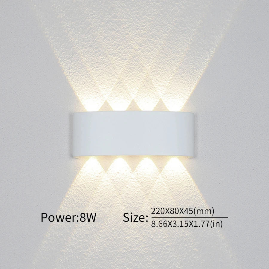 LED Wall Lamp Outdoor Waterproof IP66 Interior Wall Light 2W 4W 6W 8W 10W minimalist creative bedroom bedside lamp