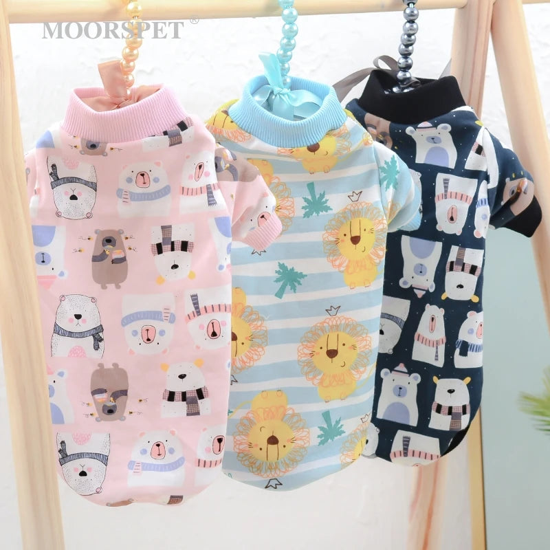 Cotton Sphinx Pet Cat Clothes Cartoon Hoodies For Sphynx Comfortable Kitten Jumpsuit Devon Rex Cute Shirt Spring Autumn Winter
