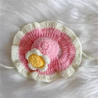 Cute Refined Cat Hat Elastic Autumn Winter Pet Hat Puppy Kittens Knitted Hat Party Photo Shoot Props Decoration Cat Accessories