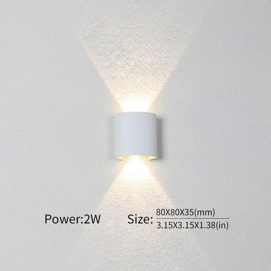 LED Wall Lamp Outdoor Waterproof IP66 Interior Wall Light 2W 4W 6W 8W 10W minimalist creative bedroom bedside lamp