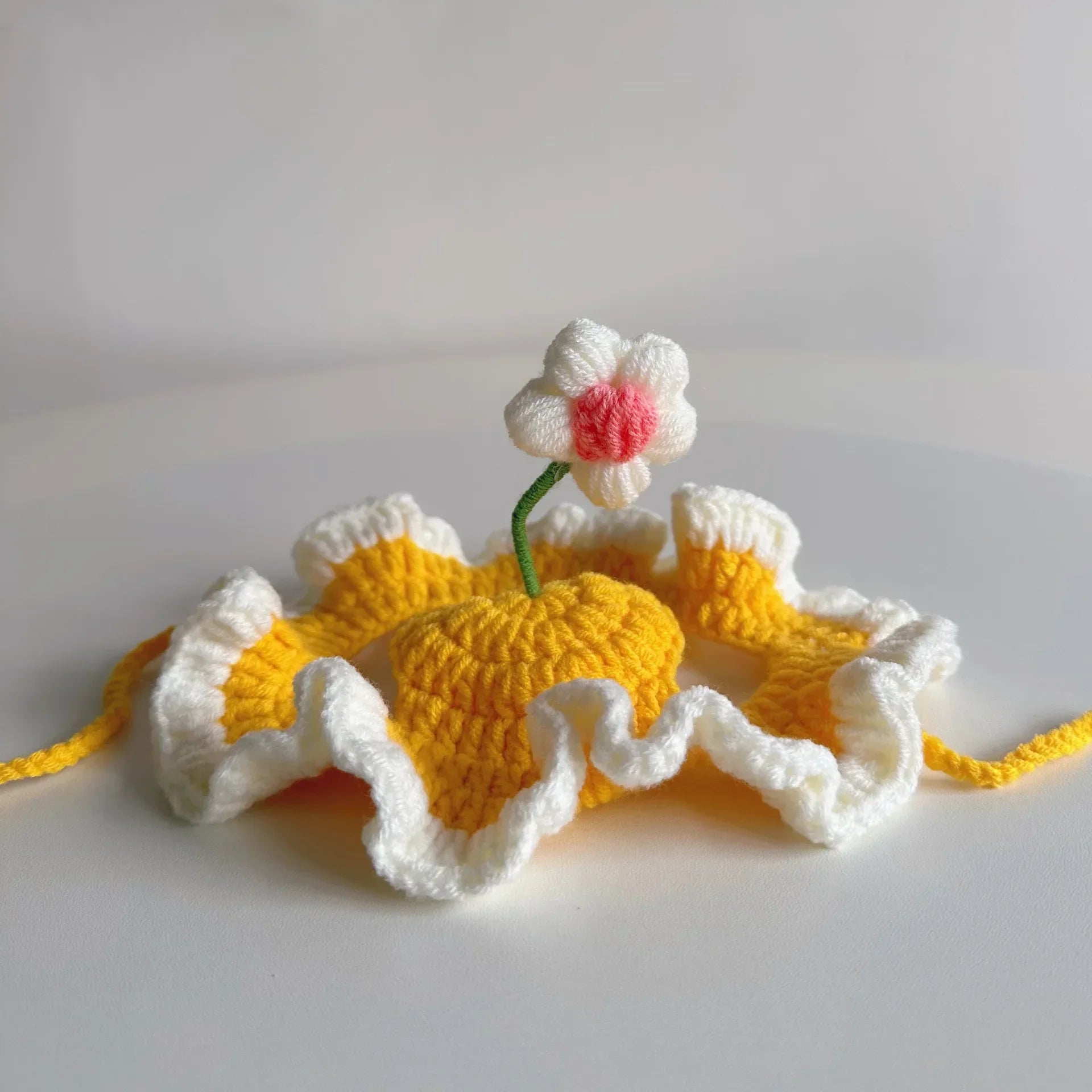 Cute Refined Cat Hat Elastic Autumn Winter Pet Hat Puppy Kittens Knitted Hat Party Photo Shoot Props Decoration Cat Accessories