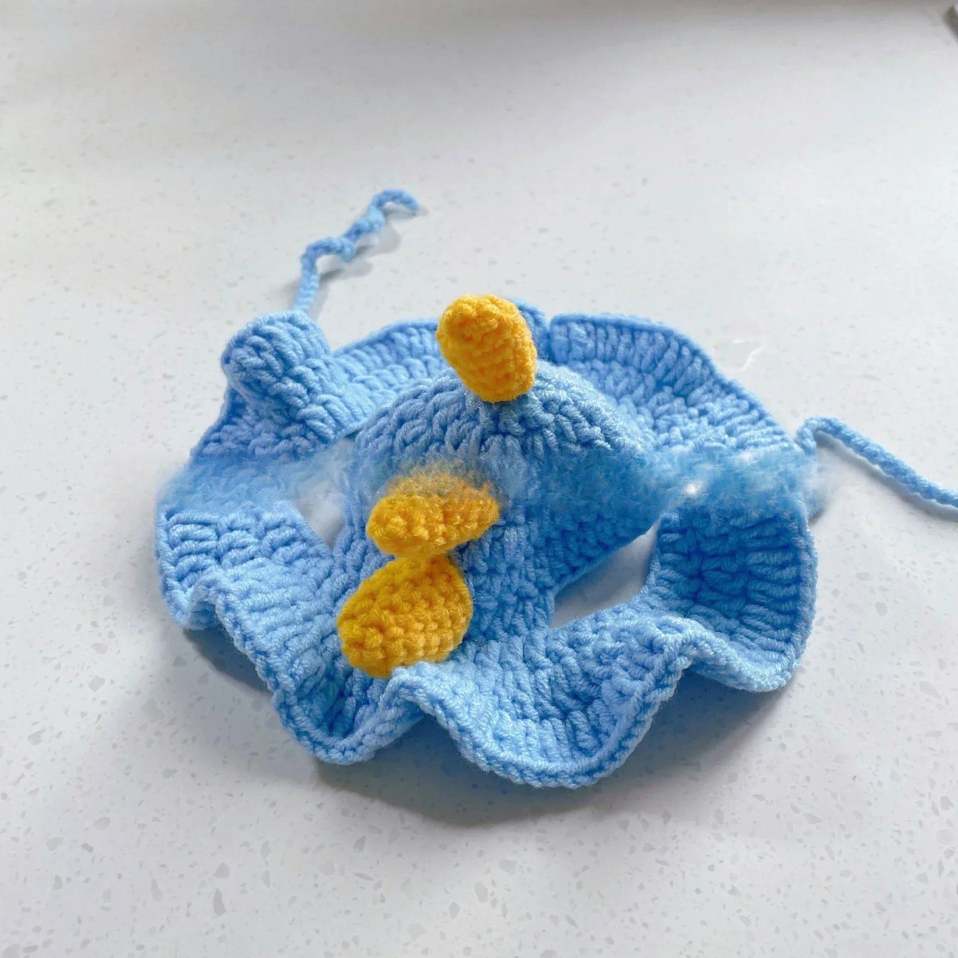 Cute Refined Cat Hat Elastic Autumn Winter Pet Hat Puppy Kittens Knitted Hat Party Photo Shoot Props Decoration Cat Accessories