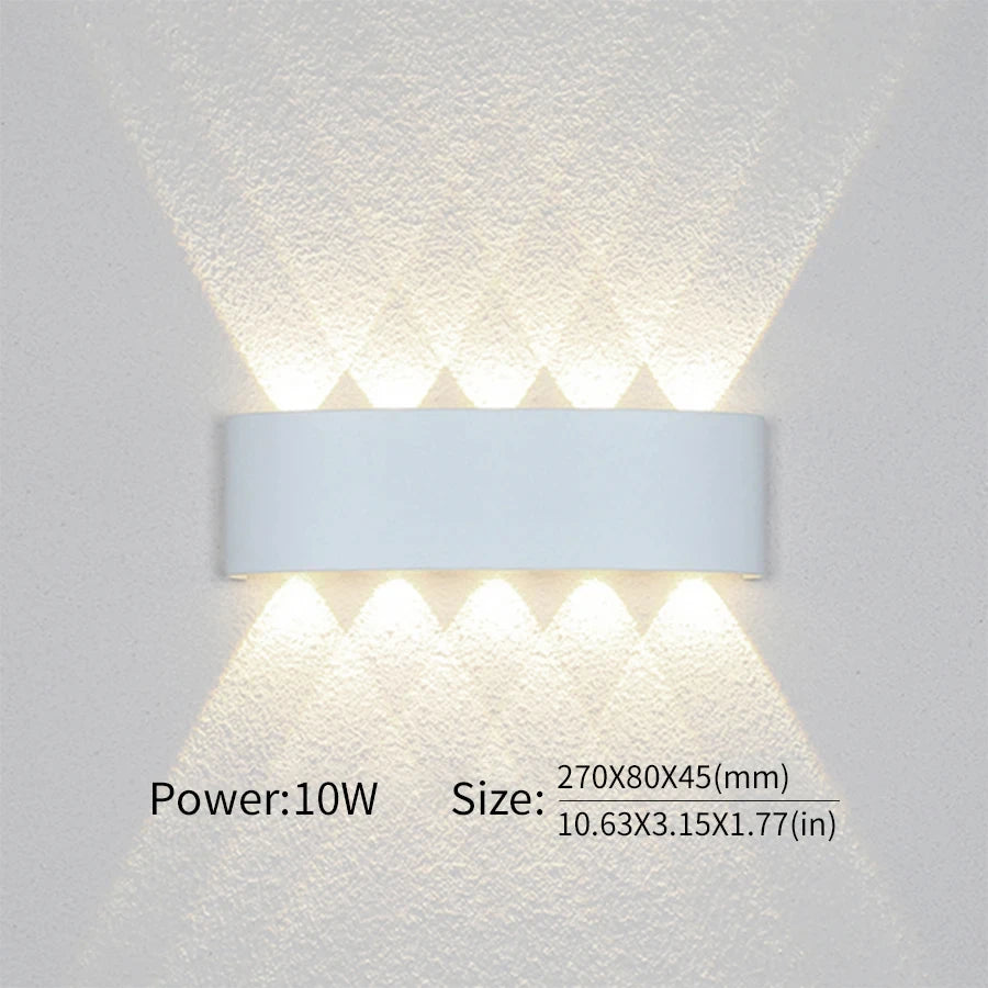 LED Wall Lamp Outdoor Waterproof IP66 Interior Wall Light 2W 4W 6W 8W 10W minimalist creative bedroom bedside lamp
