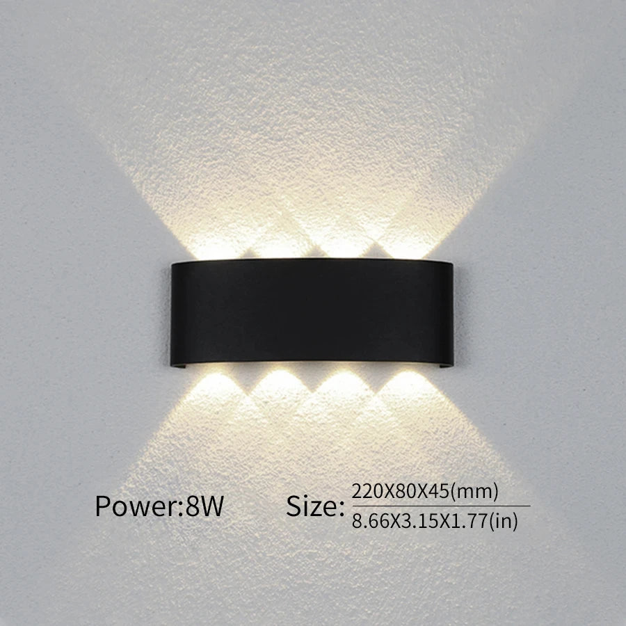 LED Wall Lamp Outdoor Waterproof IP66 Interior Wall Light 2W 4W 6W 8W 10W minimalist creative bedroom bedside lamp
